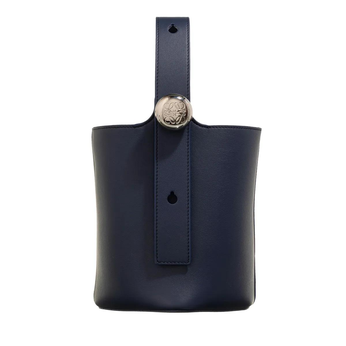 Loewe Schultertasche - Mini Pebble Bucket Leather Bag - Gr. unisize - in Blau - für Damen Loewe Schultertasche - Mini Pebble Bucket Leather Bag - Gr. unisize - in Blau - für Damen von Loewe