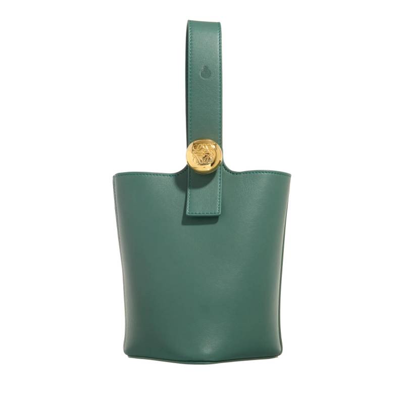 Loewe Schultertasche - Mini Pebble Bucket Leather Bag - Gr. unisize - in Grün - für Damen von Loewe