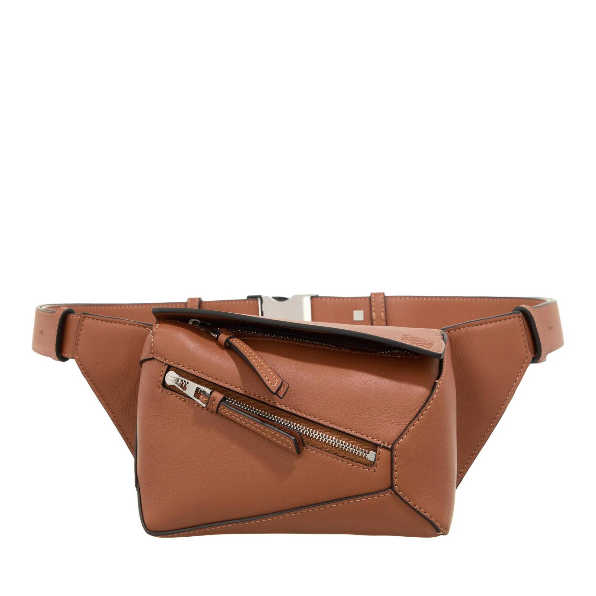 Loewe Schultertasche - Puzzle Mini Belt Bag - Gr. unisize - in Braun - für Damen von Loewe