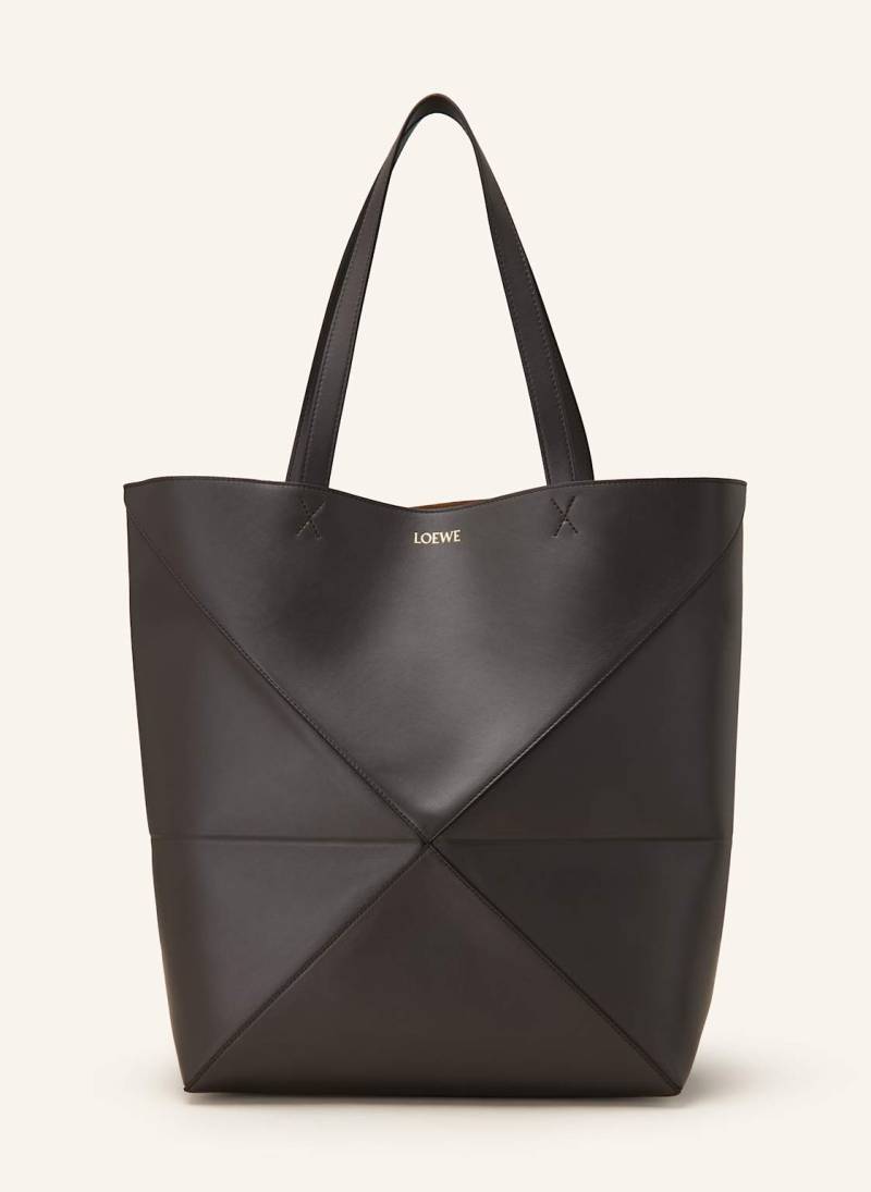 Loewe Shopper Puzzle Fold Tote Large grau von Loewe