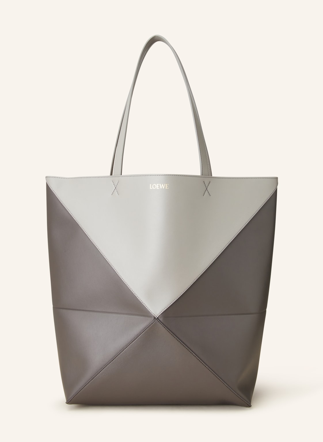 Loewe Shopper Puzzle Fold Tote Large grau von Loewe