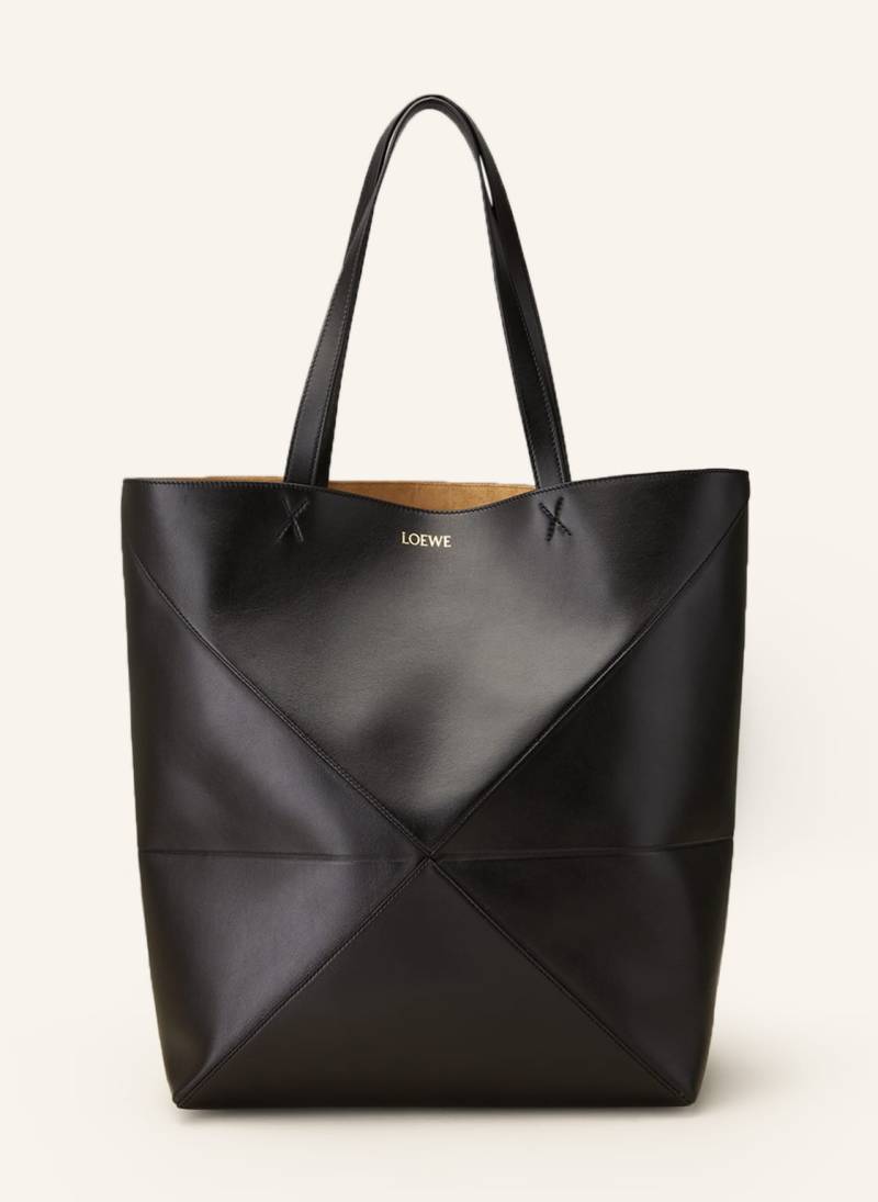 Loewe Shopper Puzzle Tote Large schwarz von Loewe