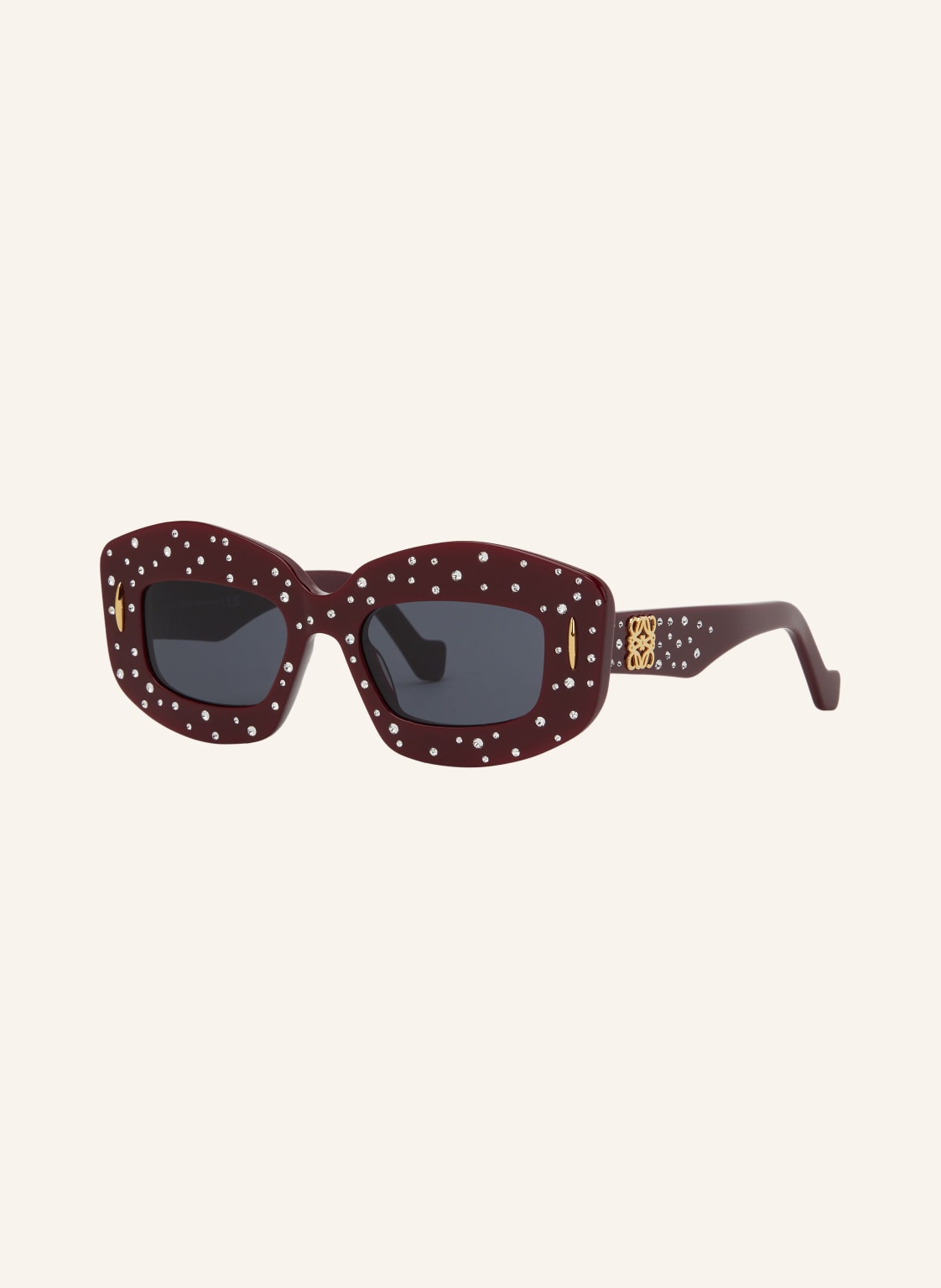 Loewe Sonnenbrille Mit Schmucksteinen rot Loewe Sonnenbrille Mit Schmucksteinen rot von Loewe
