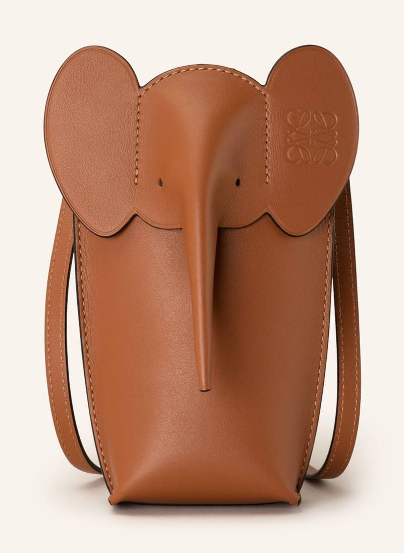 Loewe Umhängetasche Elephant Pocket braun von Loewe