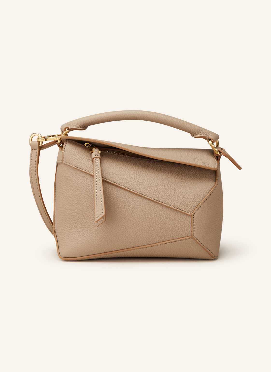 Loewe Umhängetasche Puzzle Edge Mini beige Loewe Umhängetasche Puzzle Edge Mini beige von Loewe