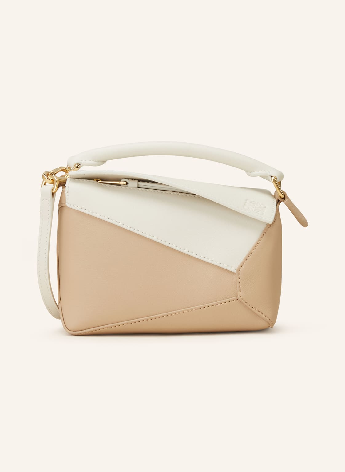 Loewe Umhängetasche Puzzle Edge Mini beige Loewe Umhängetasche Puzzle Edge Mini beige von Loewe