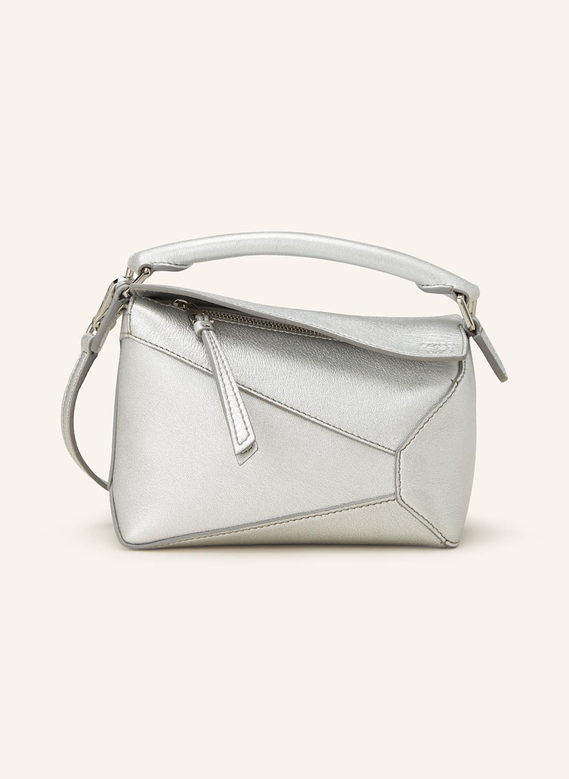 Loewe Umhängetasche Puzzle Edge Mini silber von Loewe