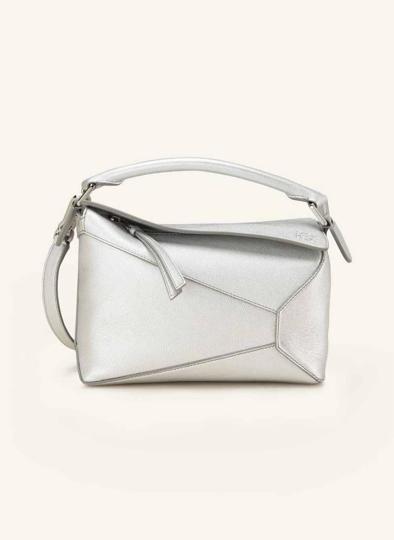 Loewe Umhängetasche Puzzle Edge Small silber von Loewe