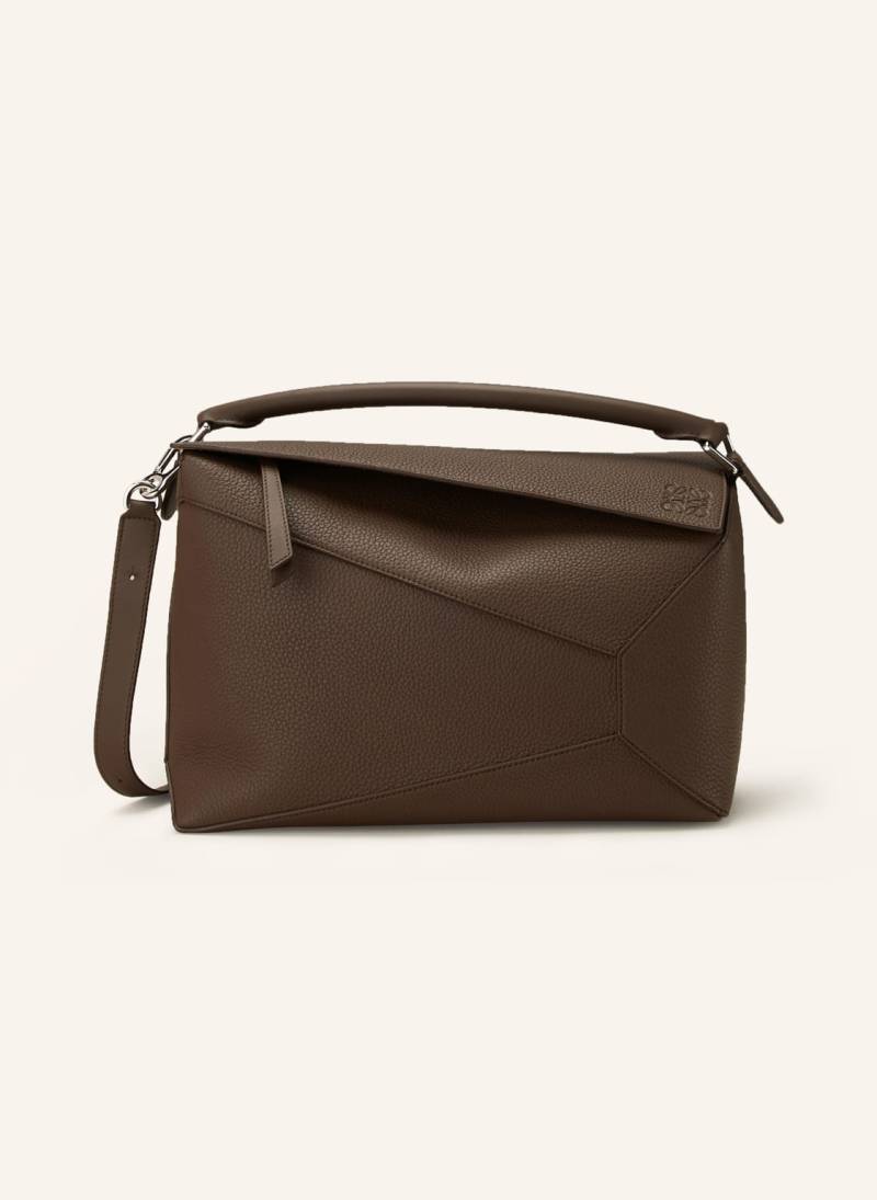 Loewe Umhängetasche Puzzle Edge braun von Loewe