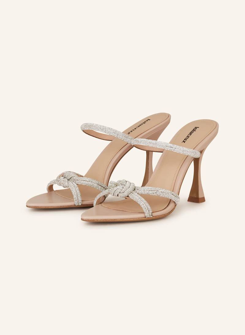 Lola Cruz Mules Alice Mit Schmucksteinen beige von Lola Cruz