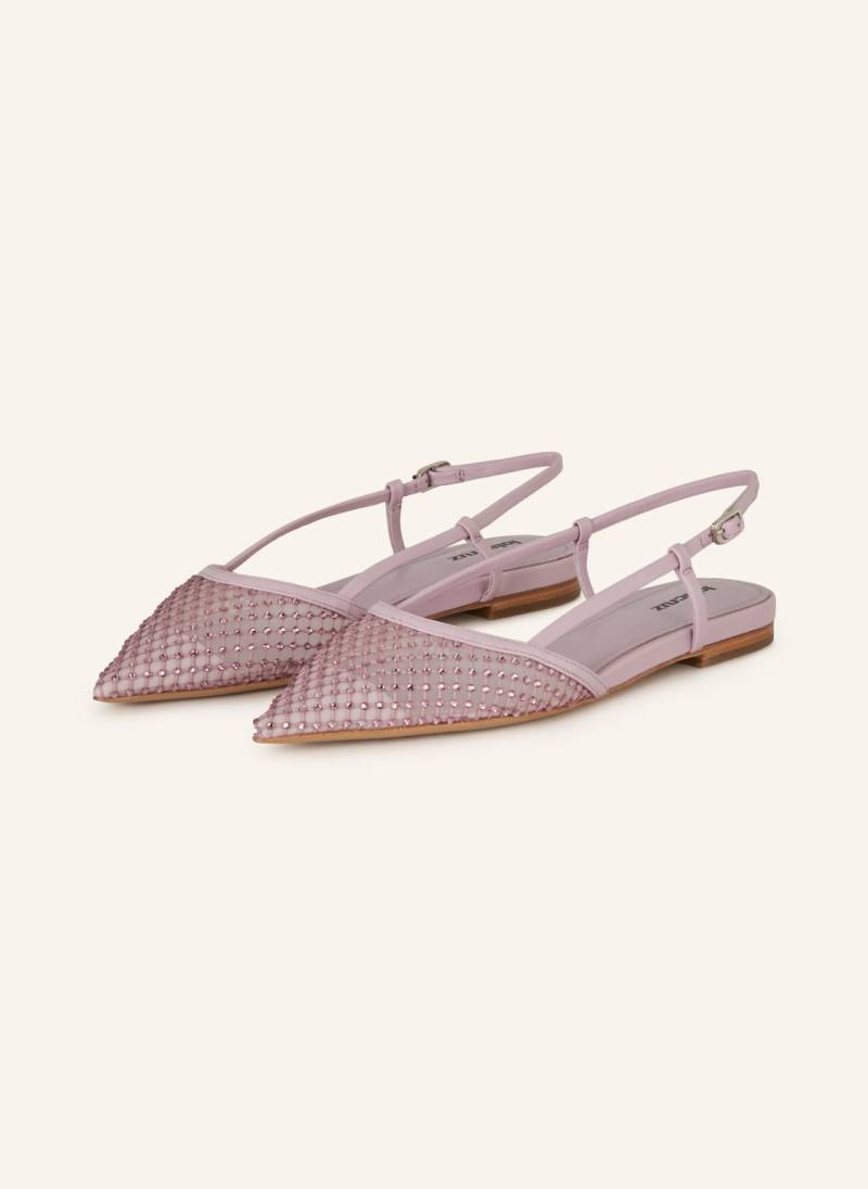 Lola Cruz Slingballerinas Zapatos Planos Mit Schmucksteinen rosa von Lola Cruz