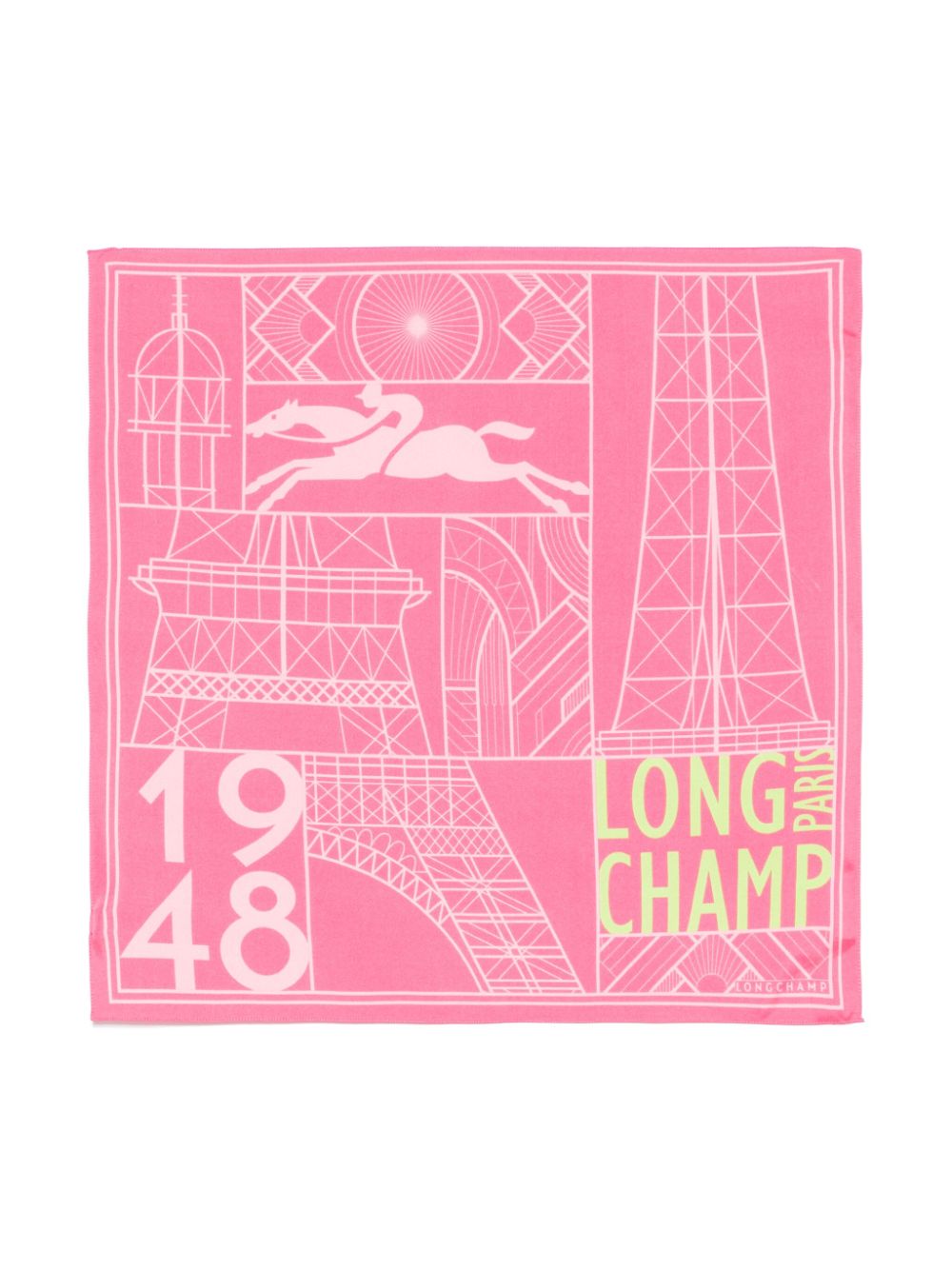 Longchamp Eiffel Tower scarf - Pink von Longchamp