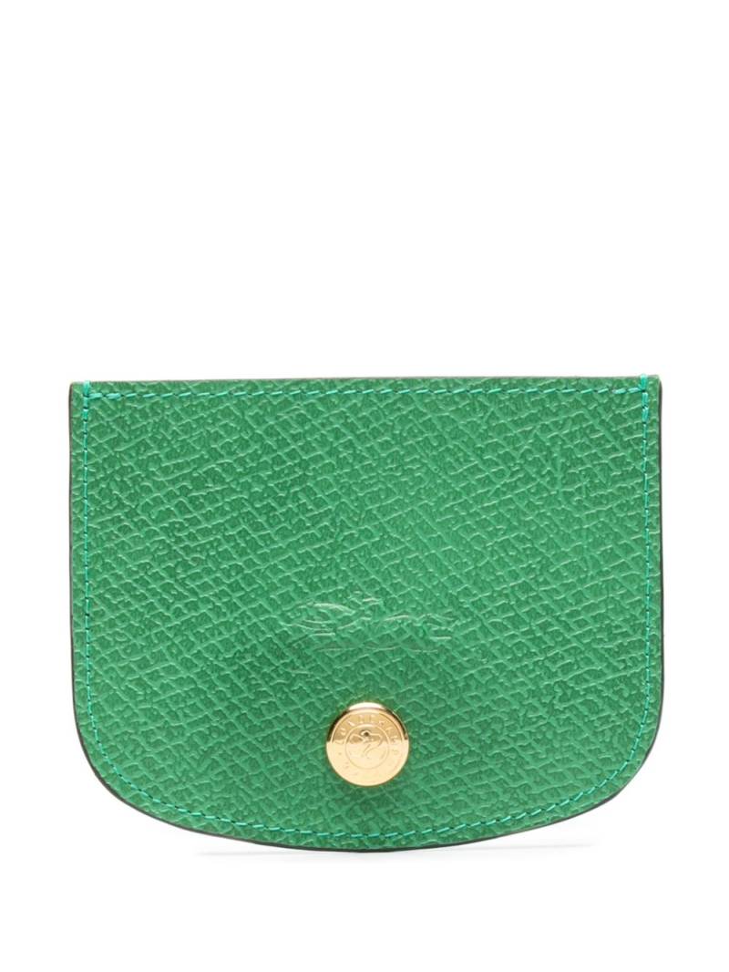 Longchamp Épure logo-embroidered cardholder - Green von Longchamp