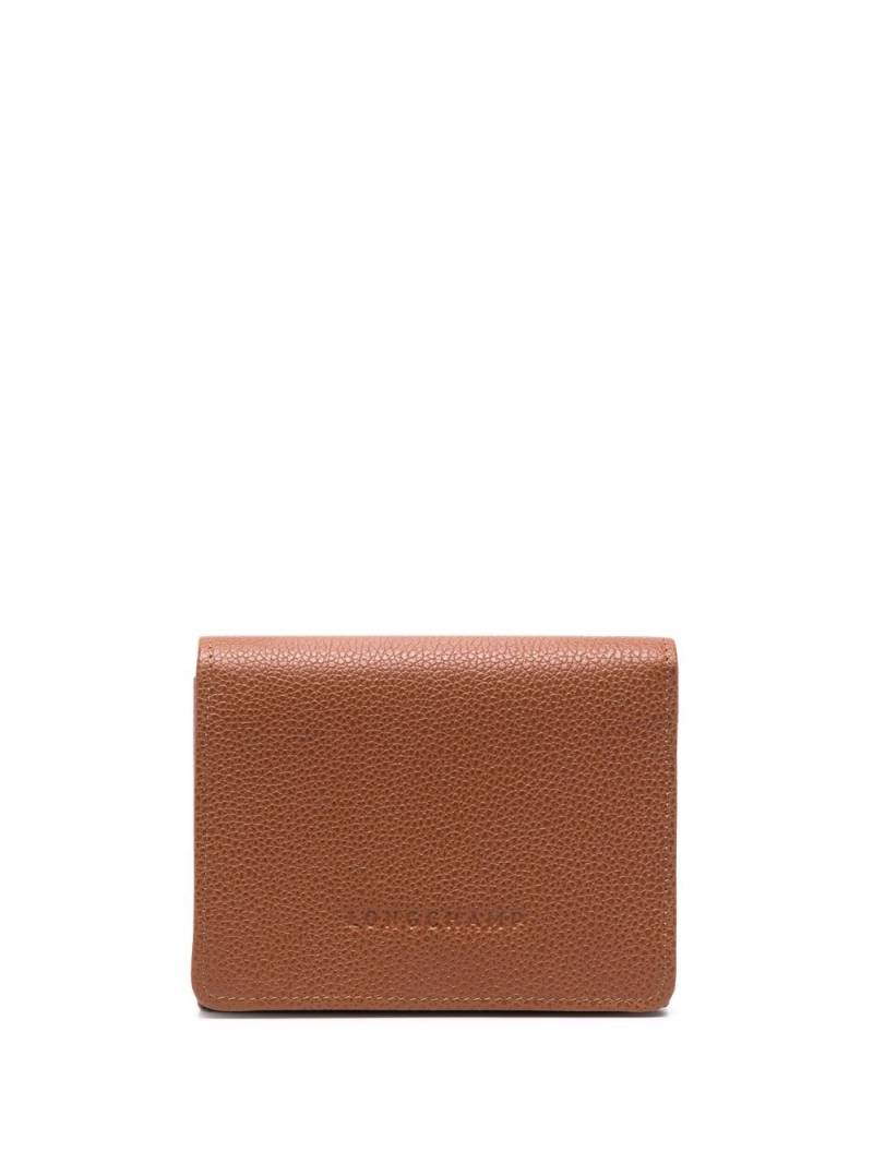 Longchamp Le Foulonné compact wallet - Brown von Longchamp