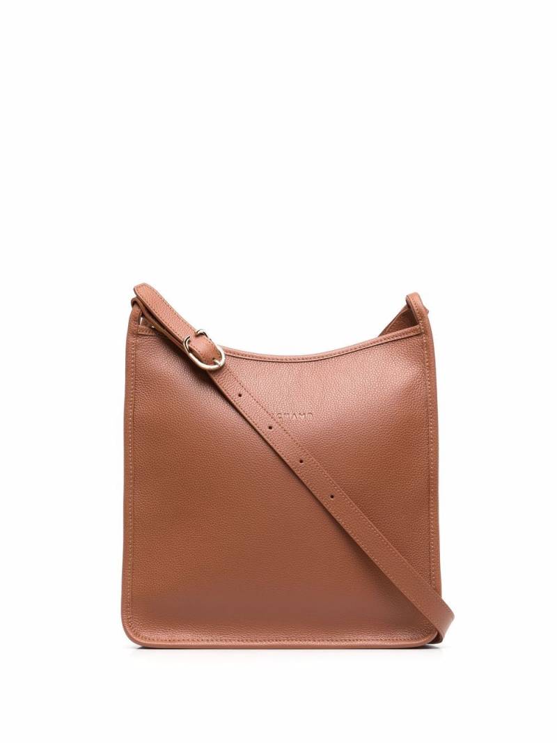 Longchamp large Le Foulonné crossbody bag - Brown von Longchamp