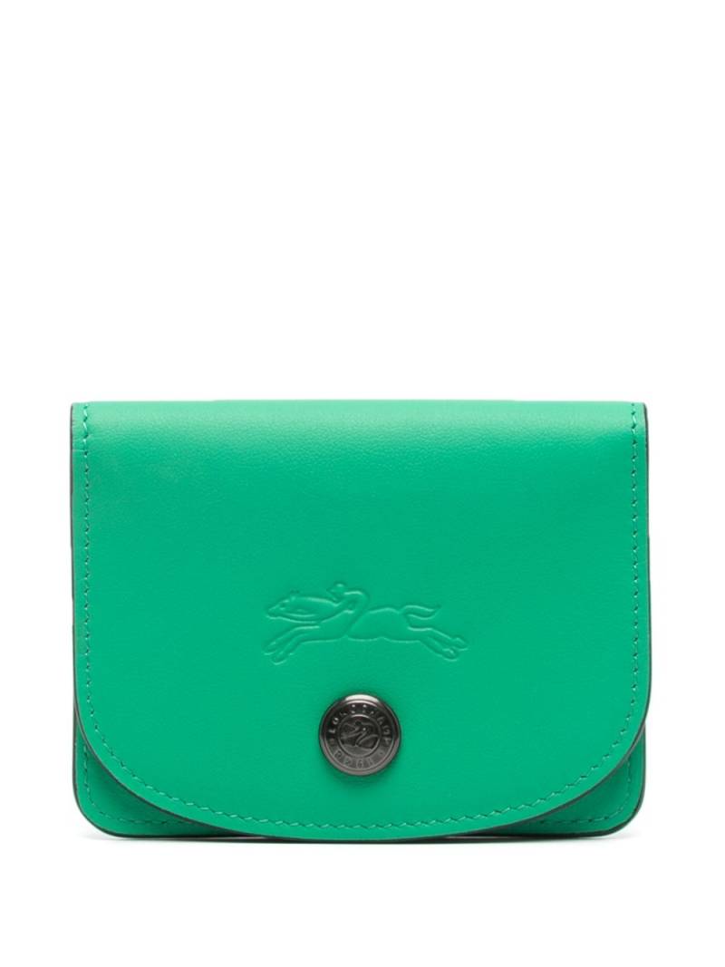 Longchamp Le Pliage Xtra leather card holder - Green von Longchamp