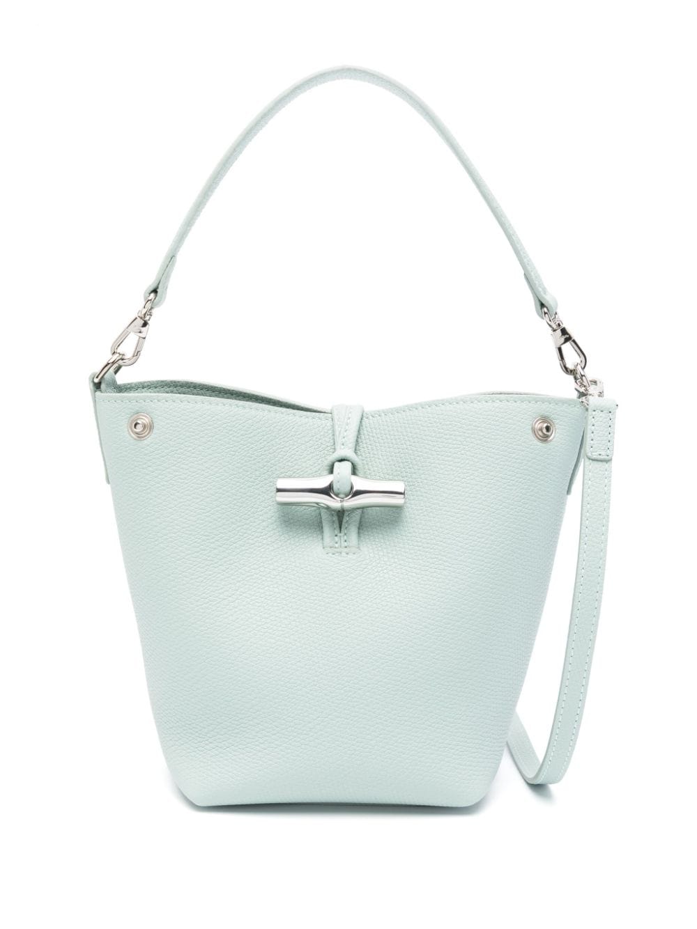 Longchamp Le Roseau XS leather bucket bag - Blue von Longchamp