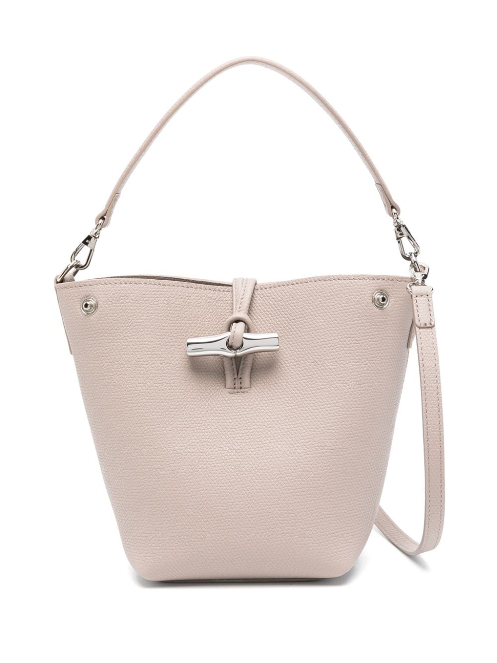 Longchamp Le Roseau XS leather bucket bag - Neutrals von Longchamp