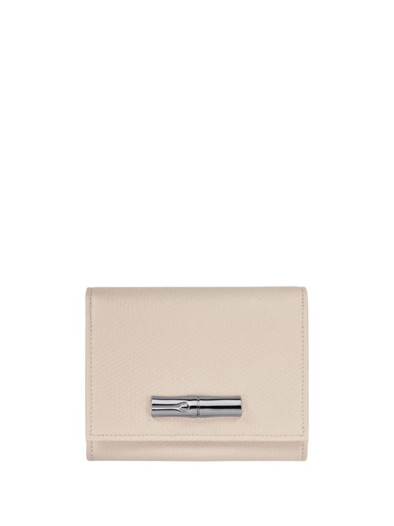 Longchamp Roseau leather wallet - Neutrals von Longchamp