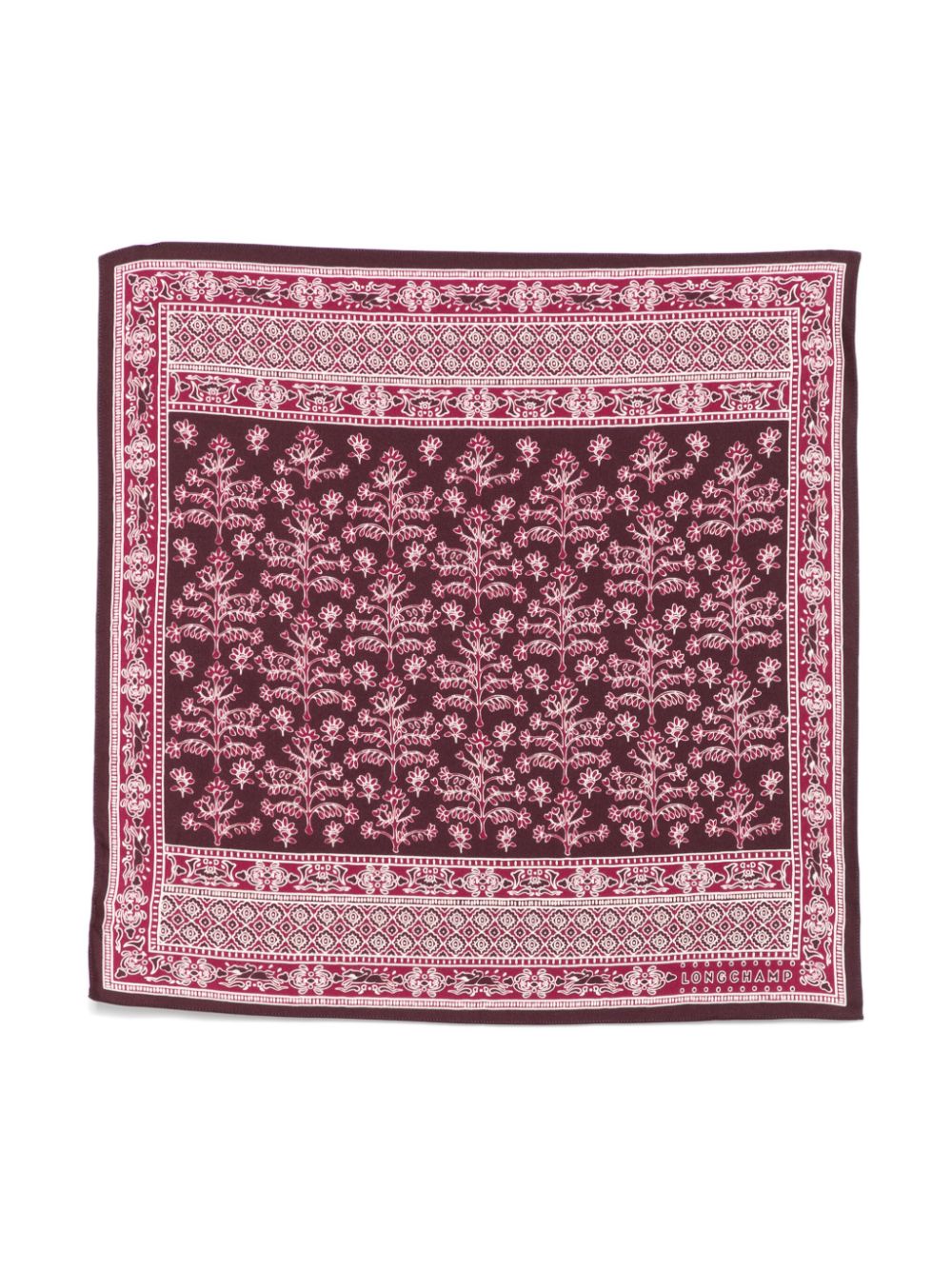 Longchamp Tree of Life scarf - Purple von Longchamp