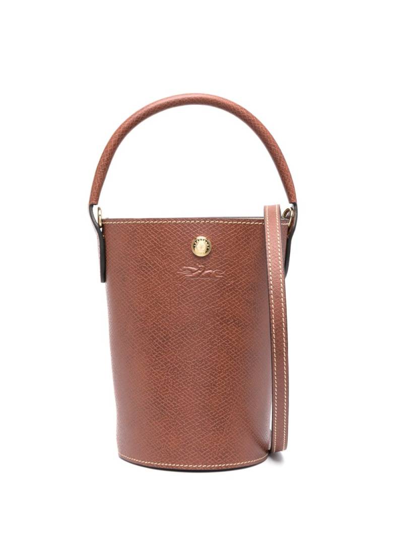 Longchamp XS Épure leather crossbody bag - Brown von Longchamp