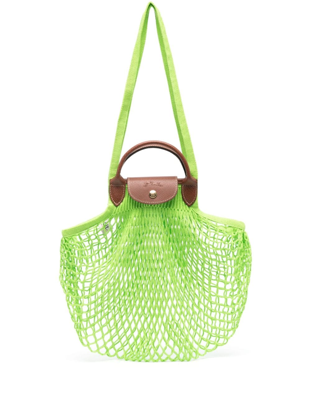 Longchamp large Le Pliage Filet Mesh shoulder bag - Green von Longchamp