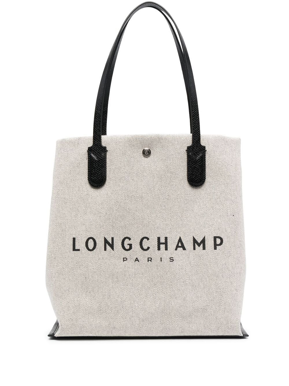 Longchamp logo-print canvas tote - Neutrals von Longchamp