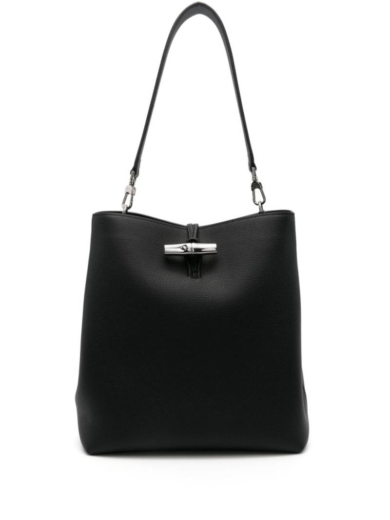 Longchamp medium Le Roseau shoulder bag - Black von Longchamp