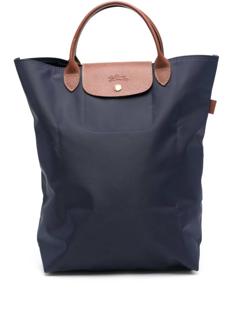 Longchamp medium canvas tote bag - Blue von Longchamp