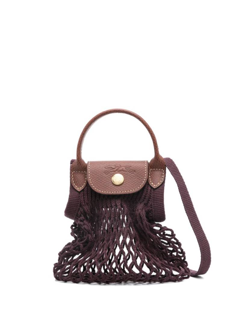 Longchamp mini Le Pliage Filet cross body bag - Purple von Longchamp