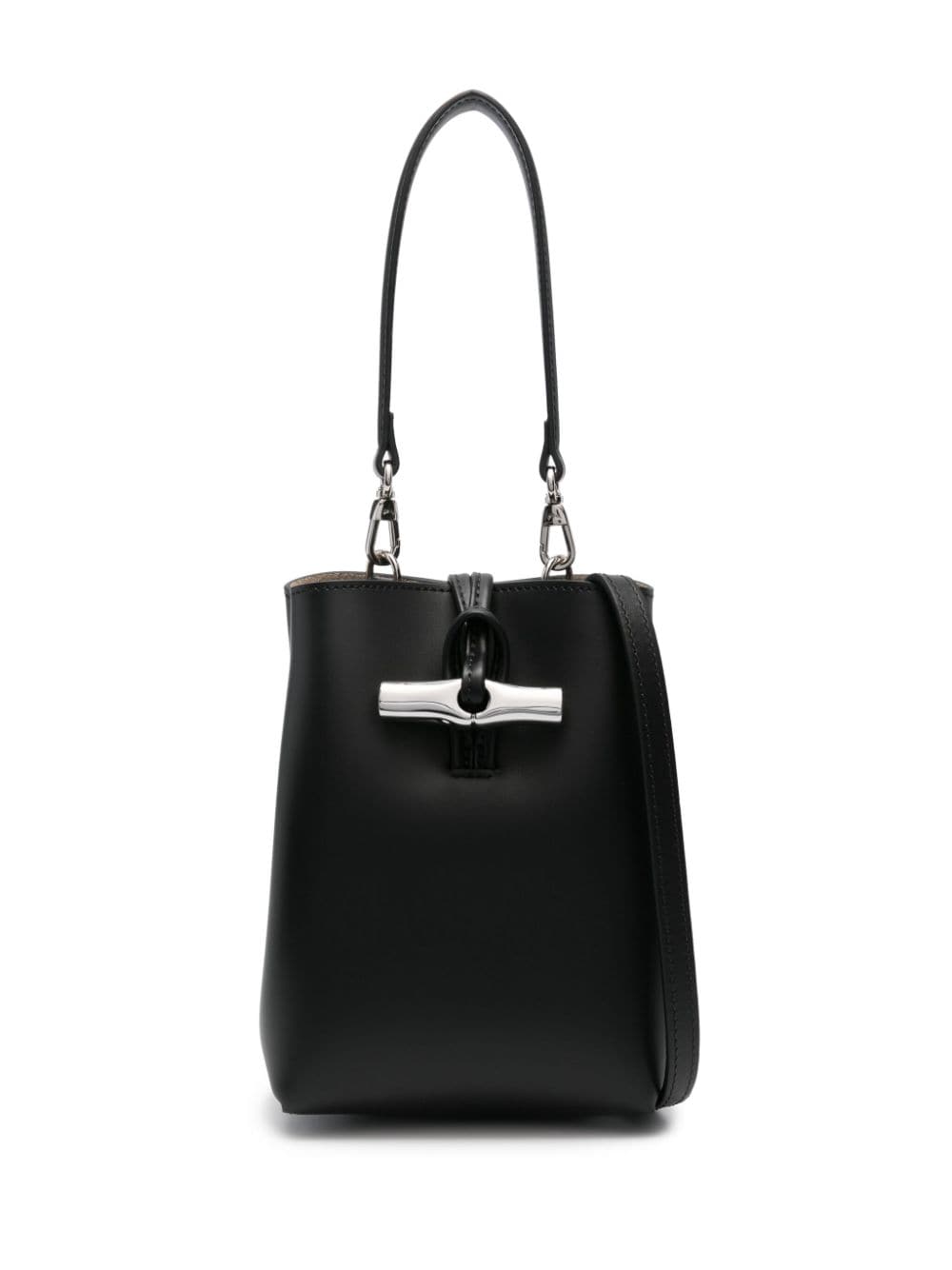 Longchamp mini Le Roseau bucket bag - Black von Longchamp