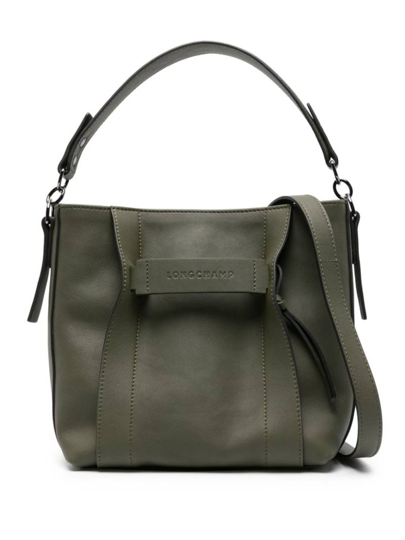 Longchamp small 3D leather crossbody bag - Green von Longchamp