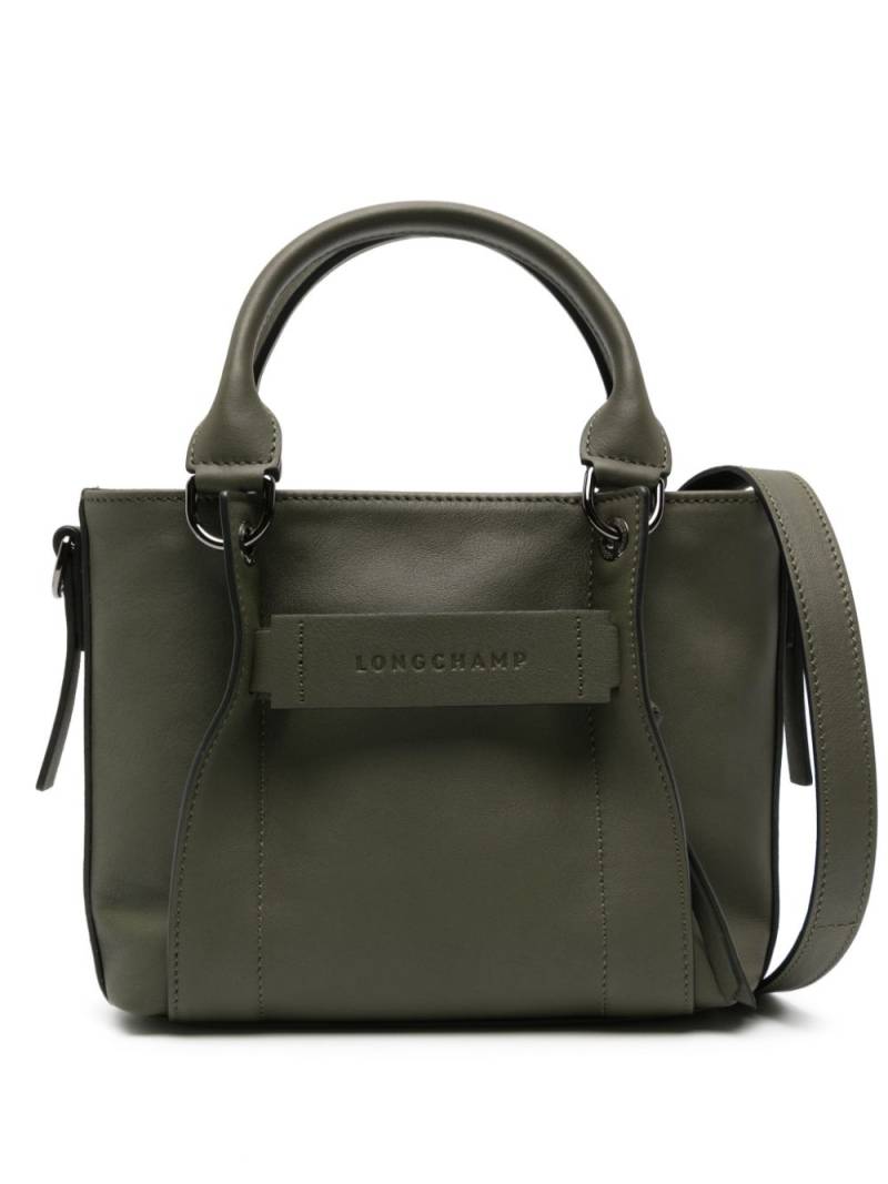 Longchamp small 3D leather tote bag - Green von Longchamp