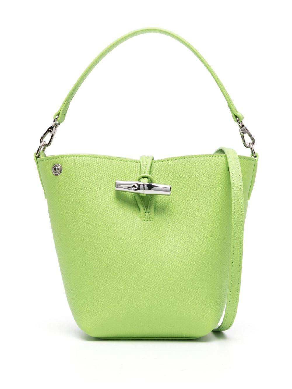 Longchamp small Le Roseau bucket bag - Green von Longchamp