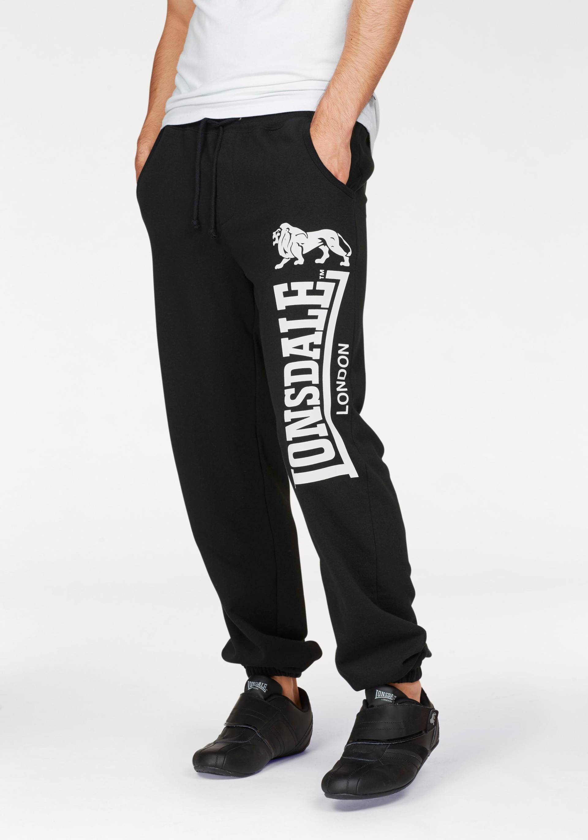 Lonsdale Jogginghose »Men Pants "OCKLE"«, Schmale Passform, atmungsaktiv & 100% Baumwolle von Lonsdale