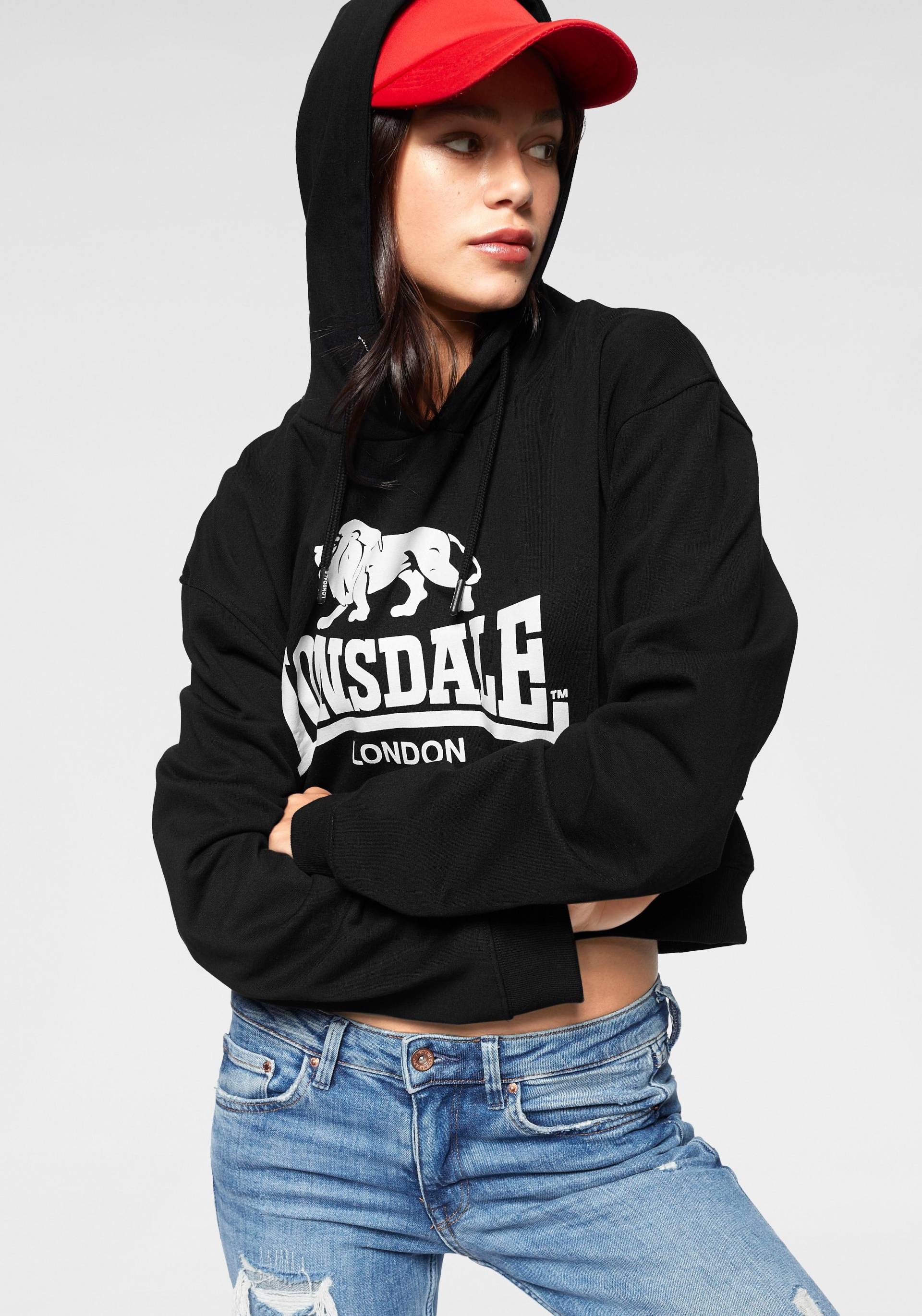 Lonsdale Kapuzensweatshirt »Crop Top ROXETH« von Lonsdale