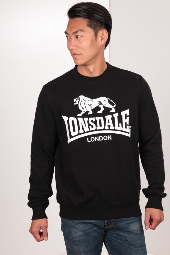 Lonsdale Sweatshirt | Schwarz + Weiss | Herren  | L von Lonsdale