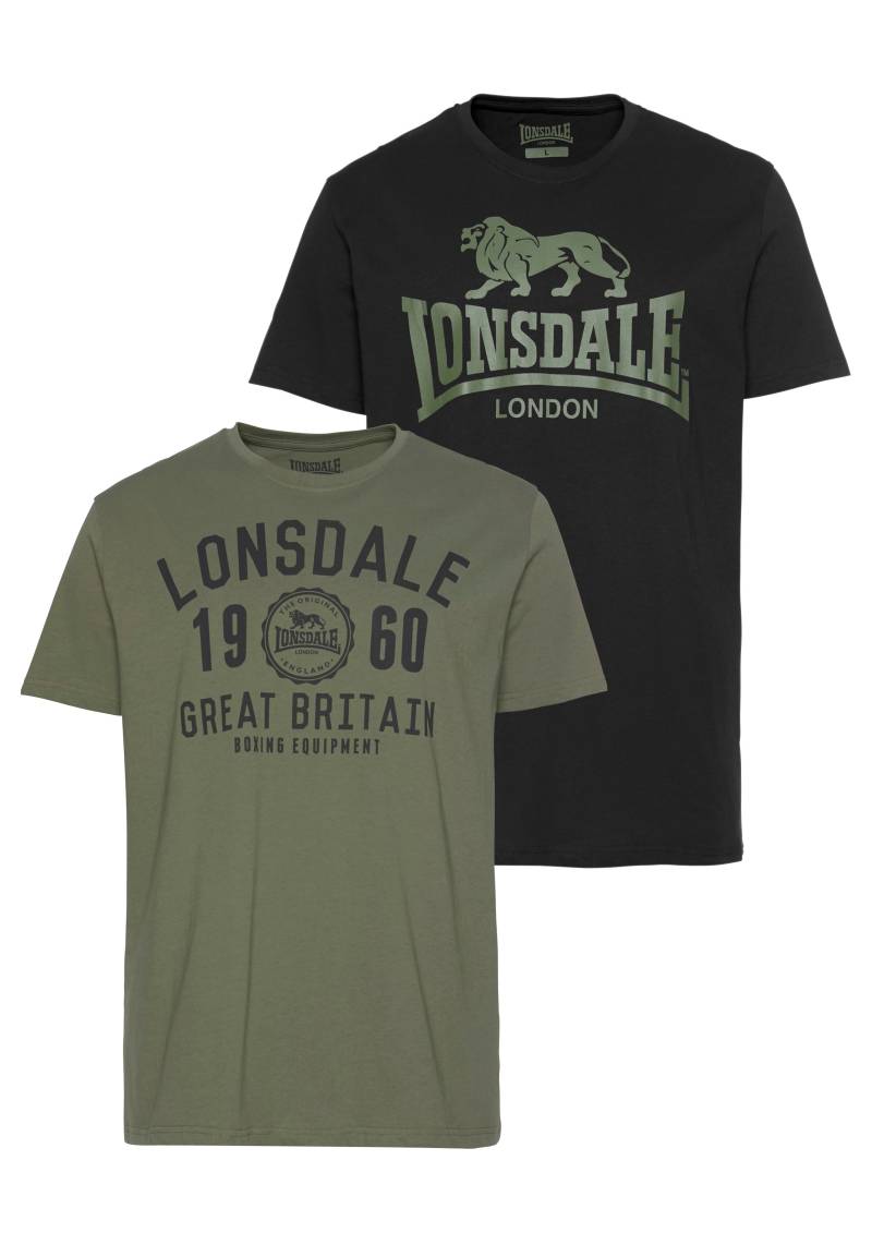 Lonsdale T-Shirt »BANGOR«, (Packung, 2 tlg., 2er-Pack), Doppelpack von Lonsdale