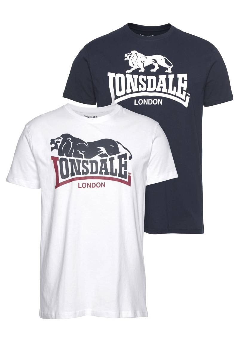 Lonsdale T-Shirt »LOSCOE«, (Packung, 2 tlg., 2er-Pack), Doppelpack von Lonsdale