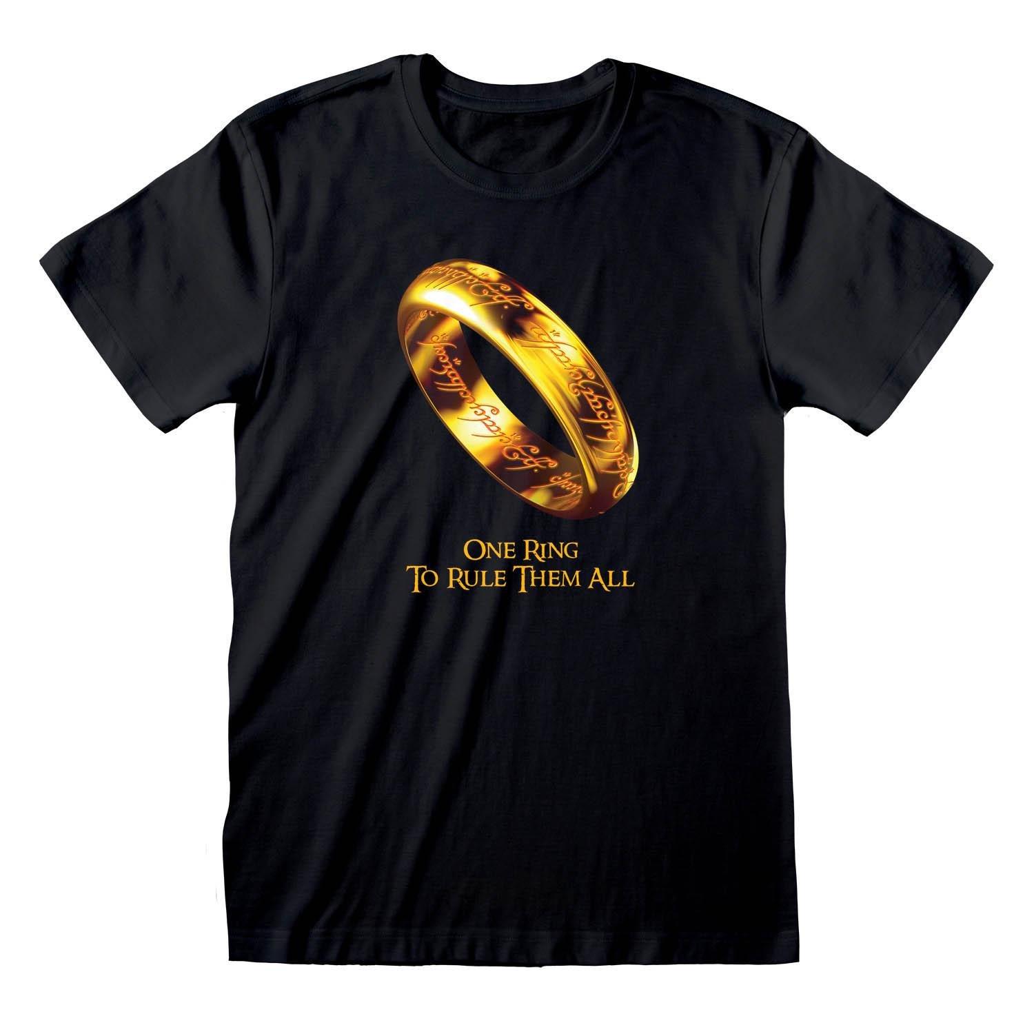 Lord Of The Rings - One Ring To Rule Them All TShirt, für Damen, Schwarz, Größe L von Lord Of The Rings