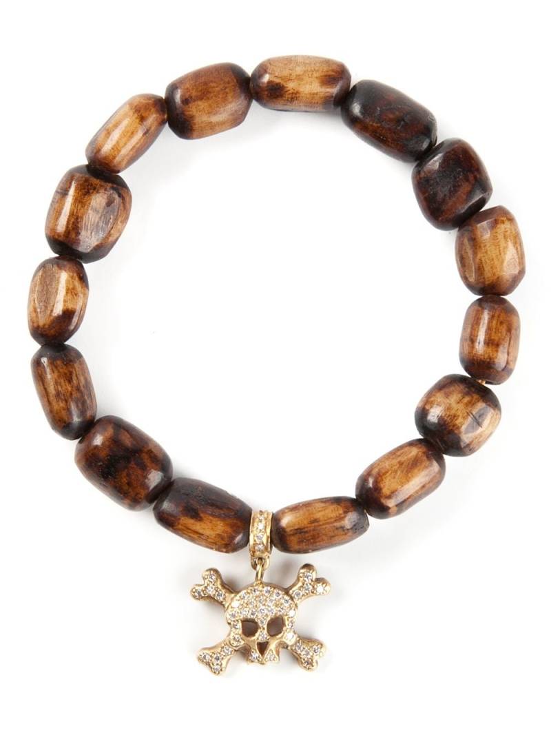 Loree Rodkin gold and diamond skull head bracelet - Brown von Loree Rodkin