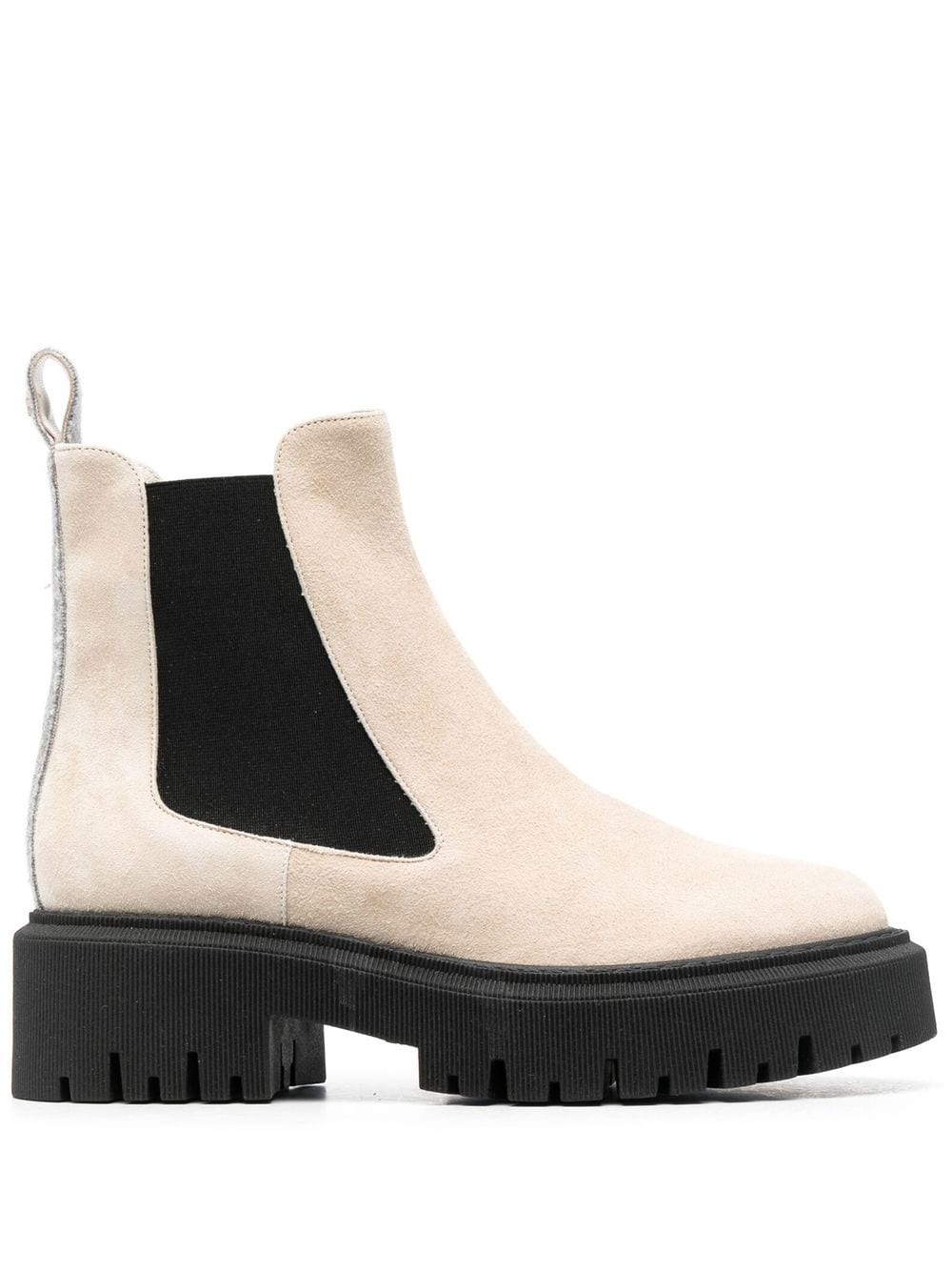 Lorena Antoniazzi 55mm slip-on leather boots - Grey von Lorena Antoniazzi