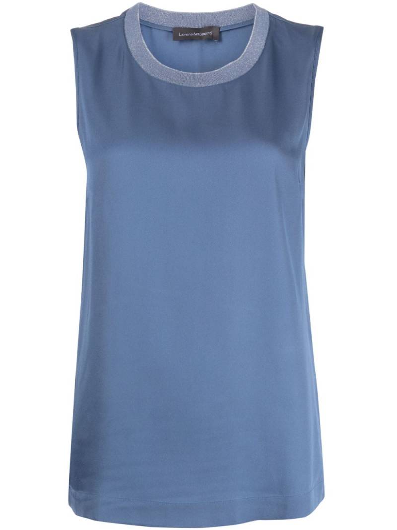 Lorena Antoniazzi Gemini jersey tank - Blue von Lorena Antoniazzi