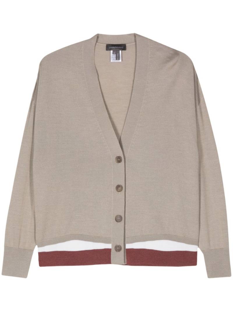 Lorena Antoniazzi V-neck cardigan - Brown von Lorena Antoniazzi