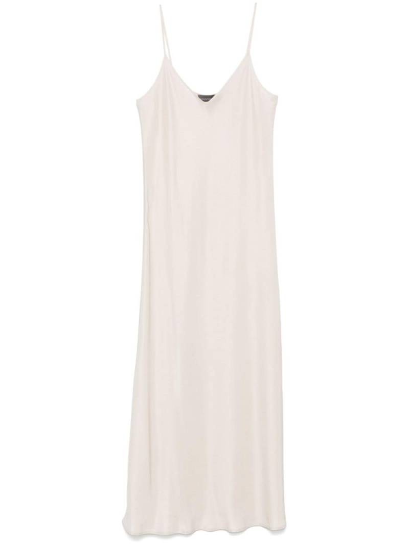 Lorena Antoniazzi V-neck slip dress - Neutrals von Lorena Antoniazzi