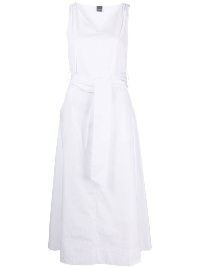 Lorena Antoniazzi belted midi dress - White von Lorena Antoniazzi