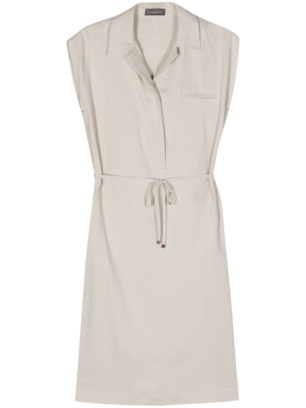 Lorena Antoniazzi belted midi shirt dress - Neutrals von Lorena Antoniazzi