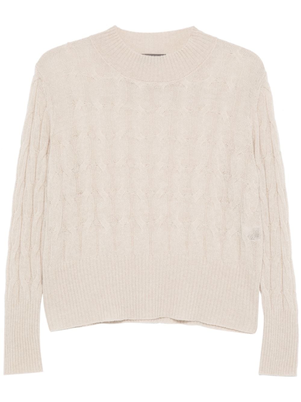 Lorena Antoniazzi cable-knit sweater - Neutrals von Lorena Antoniazzi