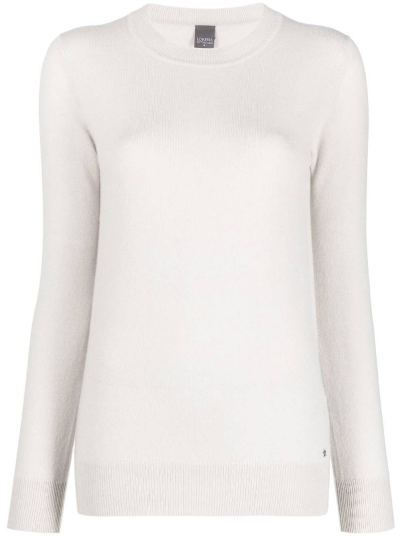 Lorena Antoniazzi cashmere crewneck jumper - Grey von Lorena Antoniazzi