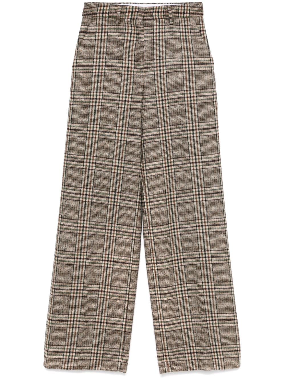 Lorena Antoniazzi checked trousers - Neutrals von Lorena Antoniazzi